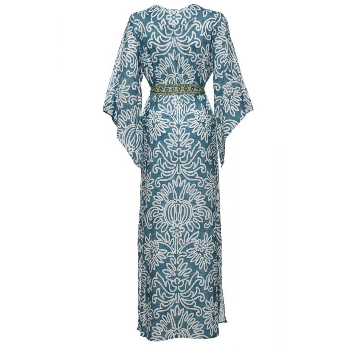 white christmas dresses Copy of Hand Block Print 100% Cotton Kimono Bathrobe 100 main image 0