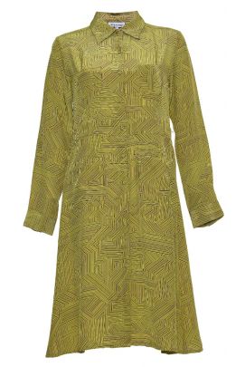 slim fit dress slacks Vestido Verde Animal Print Zara – Market People main image 0